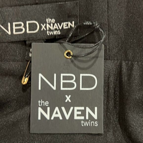 NBD X Naven twins high times black halter maxi dress size Small NWT - Picture 10 of 10
